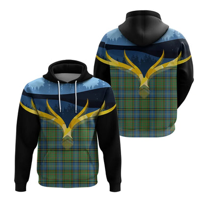 Printivon Macmillan Hunting Ancient Clan Night Of Deer Hoodie