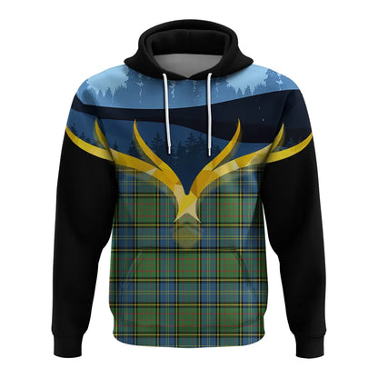 Printivon Macmillan Hunting Ancient Clan Night Of Deer Hoodie