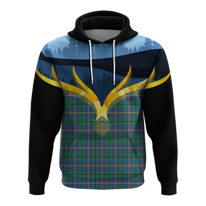 Printivon Carmichael Ancient Clan Night Of Deer Hoodie