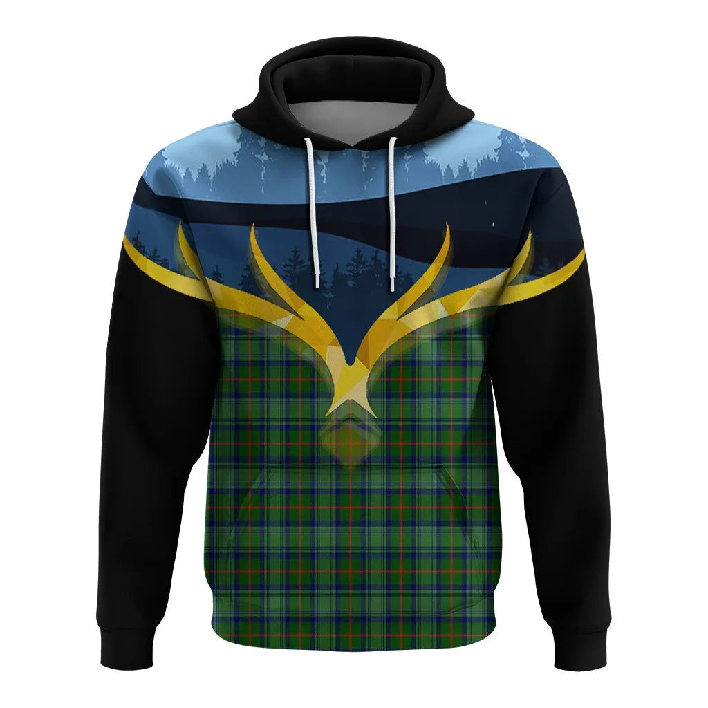 Printivon Cranstoun Clan Night Of Deer Hoodie