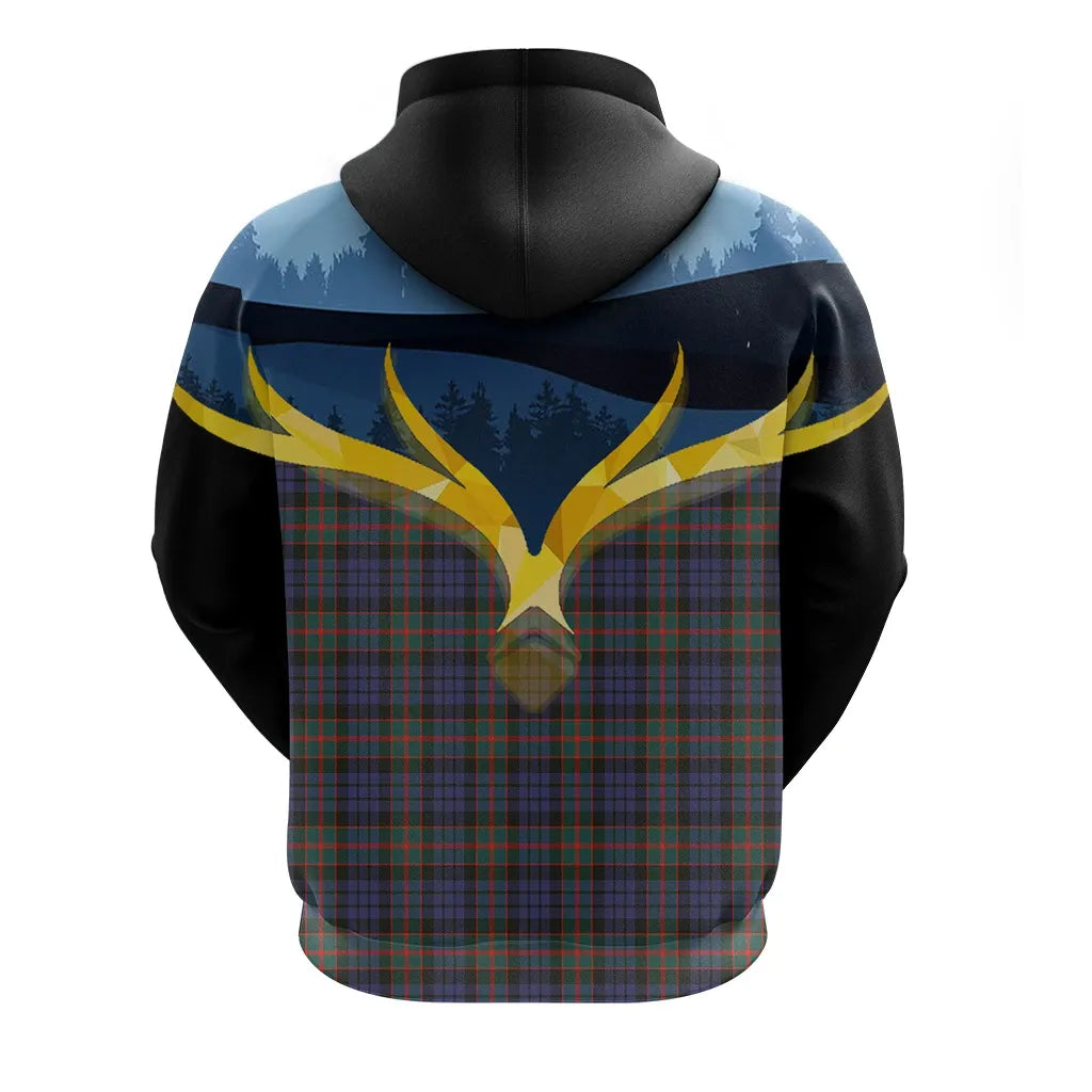 Printivon Fletcher Of Dunans Clan Night Of Deer Hoodie