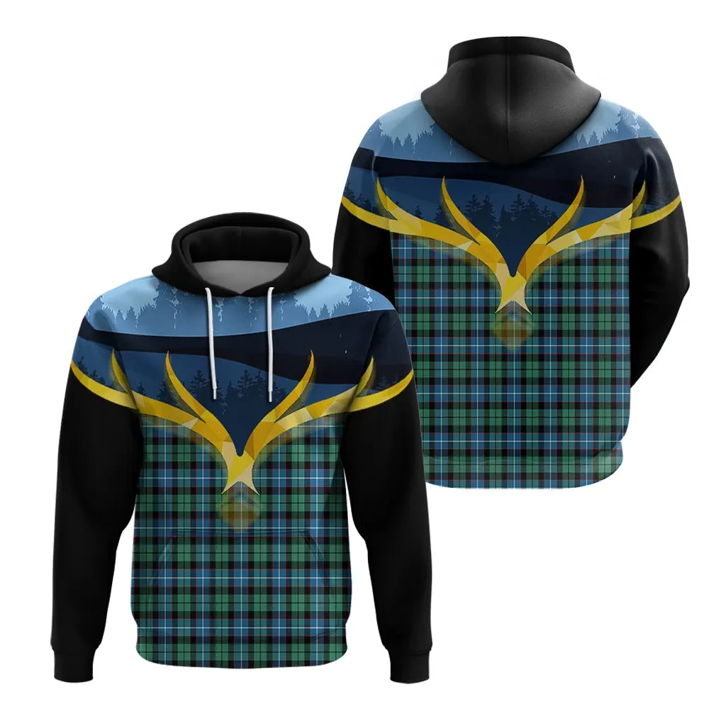 Printivon Galbraith Ancient Clan Night Of Deer Hoodie