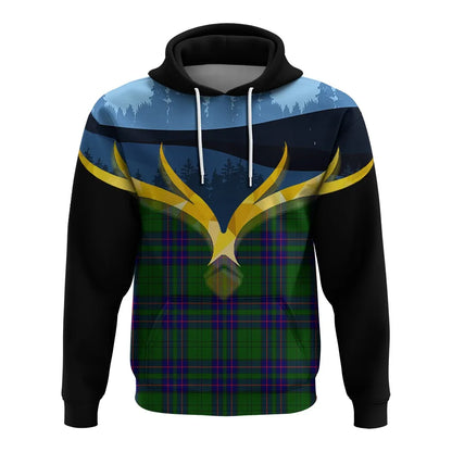 Printivon Lockhart Modern Clan Night Of Deer Hoodie