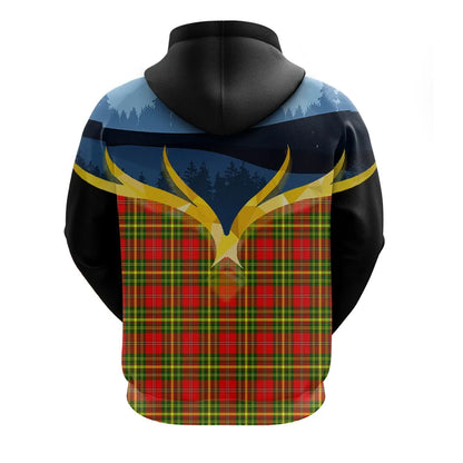 Printivon Leask Clan Night Of Deer Hoodie