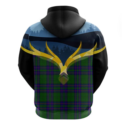 Printivon Lockhart Modern Clan Night Of Deer Hoodie