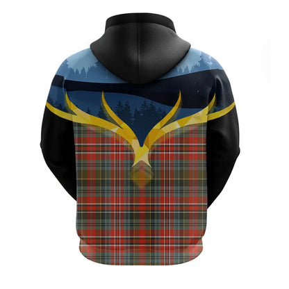 Printivon Macpherson Weathered Clan Night Of Deer Hoodie