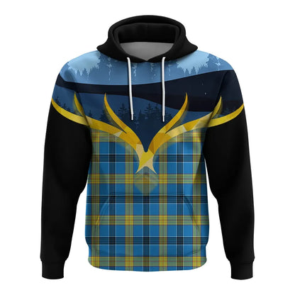 Printivon Laing Clan Night Of Deer Hoodie