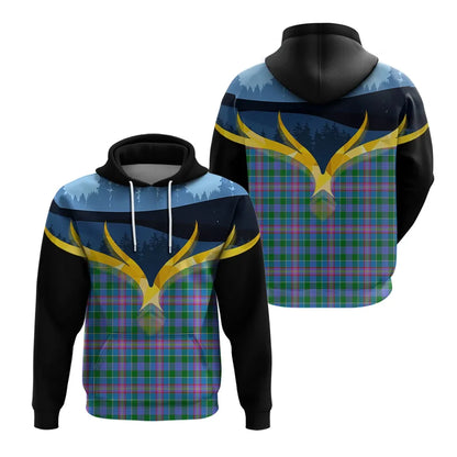 Printivon Ralston Clan Night Of Deer Hoodie
