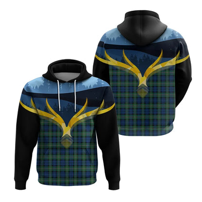 Printivon Forbes Ancient Clan Night Of Deer Hoodie