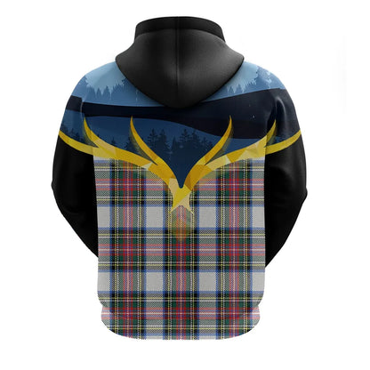 Printivon Dennistoun Clan Night Of Deer Hoodie