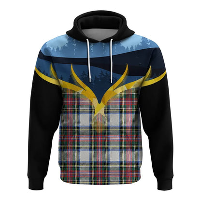 Printivon Dennistoun Clan Night Of Deer Hoodie