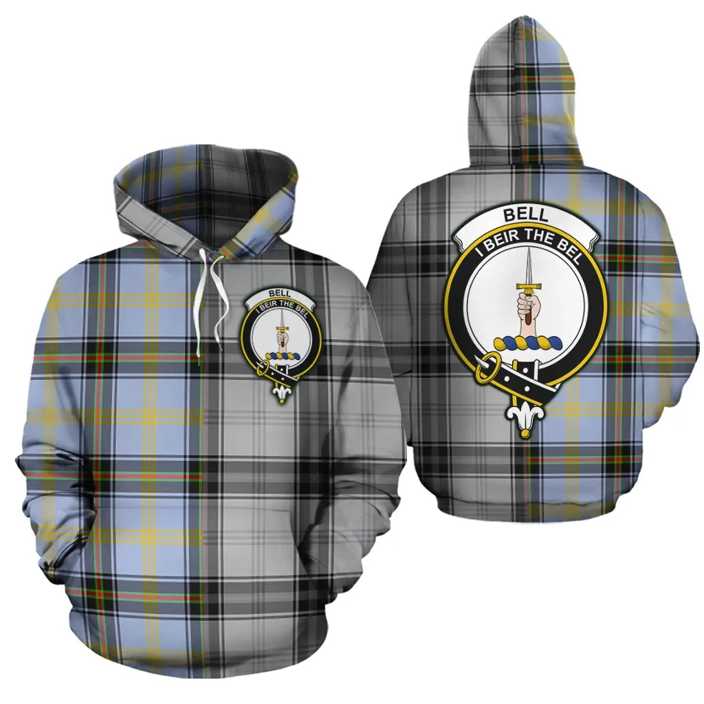 Printivon Bell Of The Borders Clan Half Of Me New Version Crest Tartan Hoodie