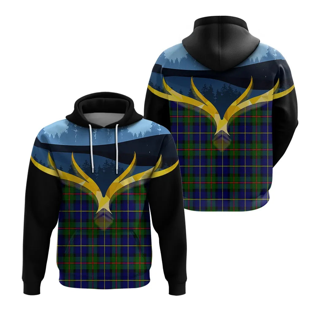 Printivon Macleod Of Harris Modern Clan Night Of Deer Hoodie