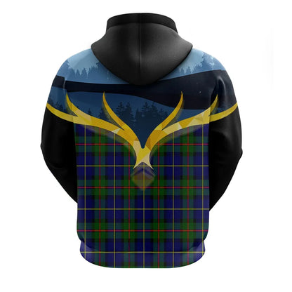 Printivon Macleod Of Harris Modern Clan Night Of Deer Hoodie