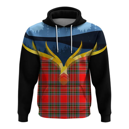 Printivon Binning Clan Night Of Deer Hoodie