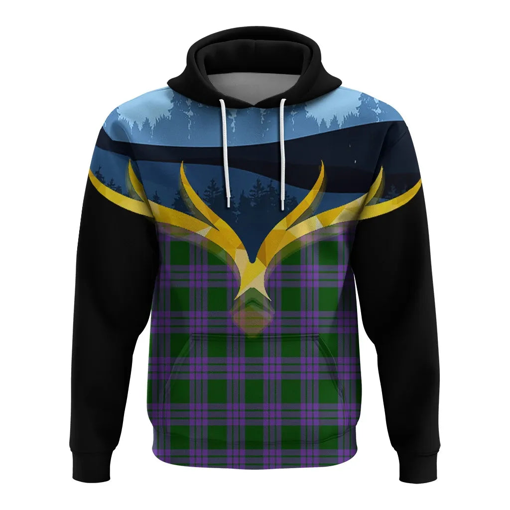 Printivon Elphinstone Clan Night Of Deer Hoodie