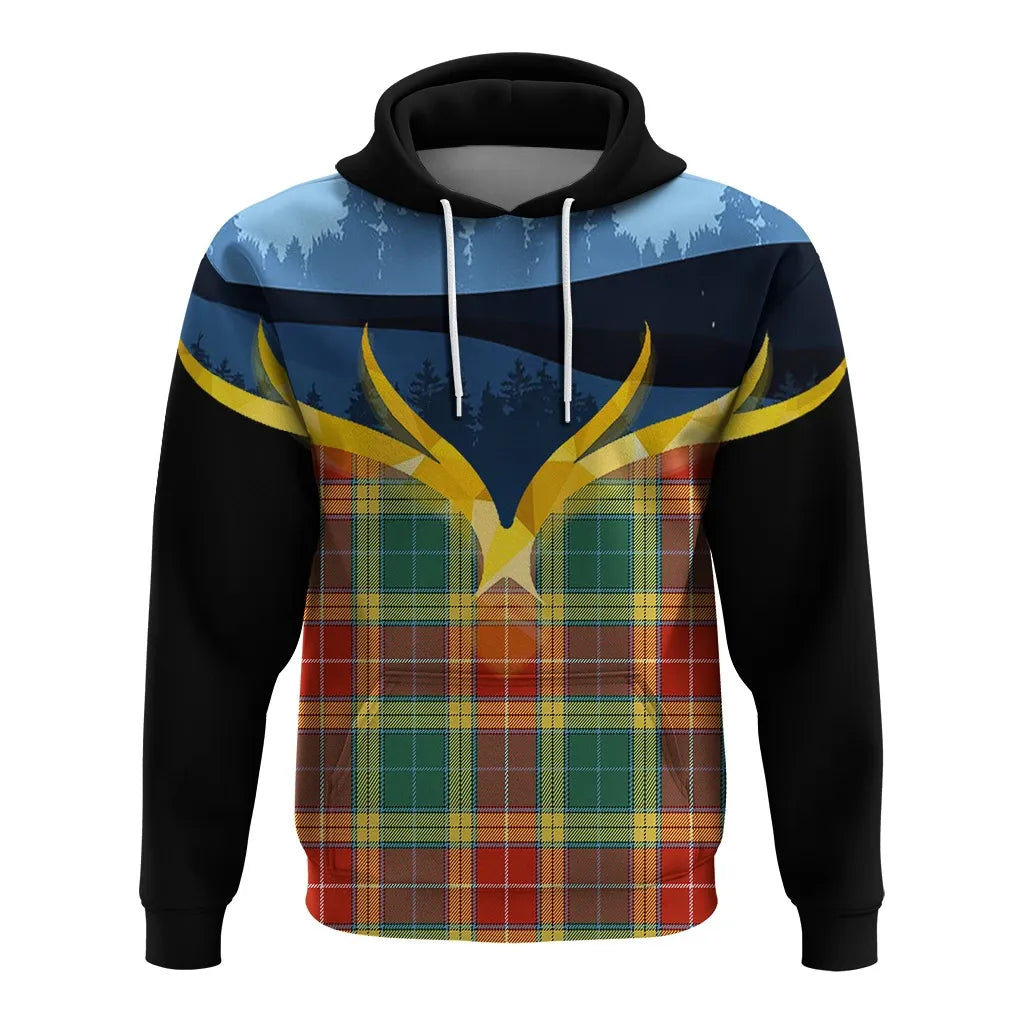 Printivon Buchanan Old Sett Clan Night Of Deer Hoodie