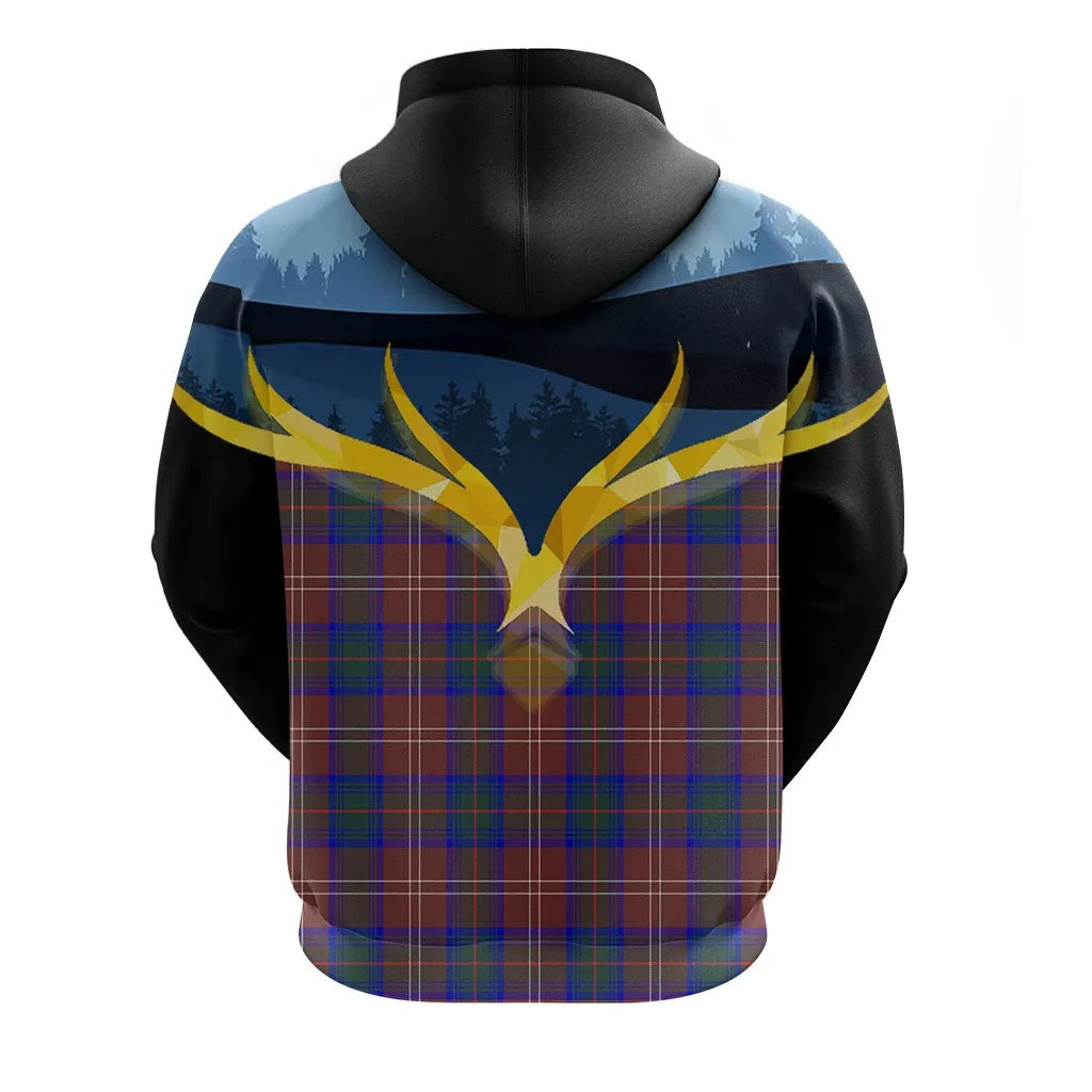 Printivon Chisholm Hunting Modern Clan Night Of Deer Hoodie