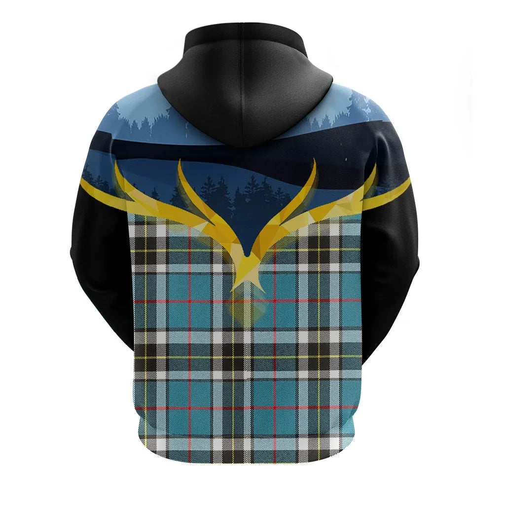 Printivon Thomson Clan Night Of Deer Hoodie