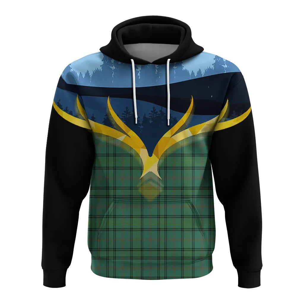 Printivon Ross Hunting Ancient Clan Night Of Deer Hoodie