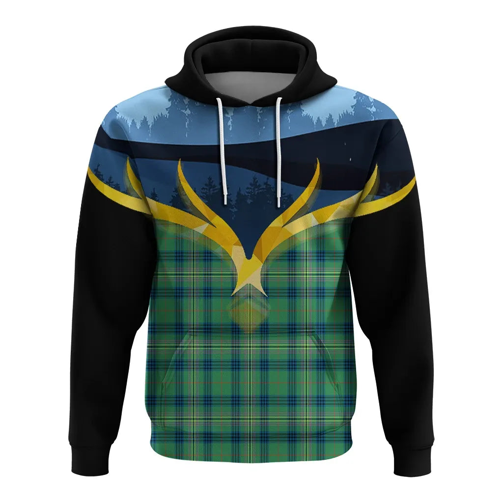 Printivon Kennedy Ancient Clan Night Of Deer Hoodie