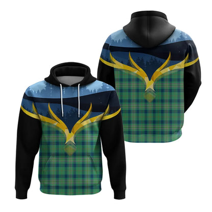 Printivon Kennedy Ancient Clan Night Of Deer Hoodie
