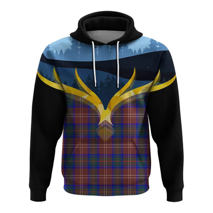 Printivon Chisholm Hunting Modern Clan Night Of Deer Hoodie