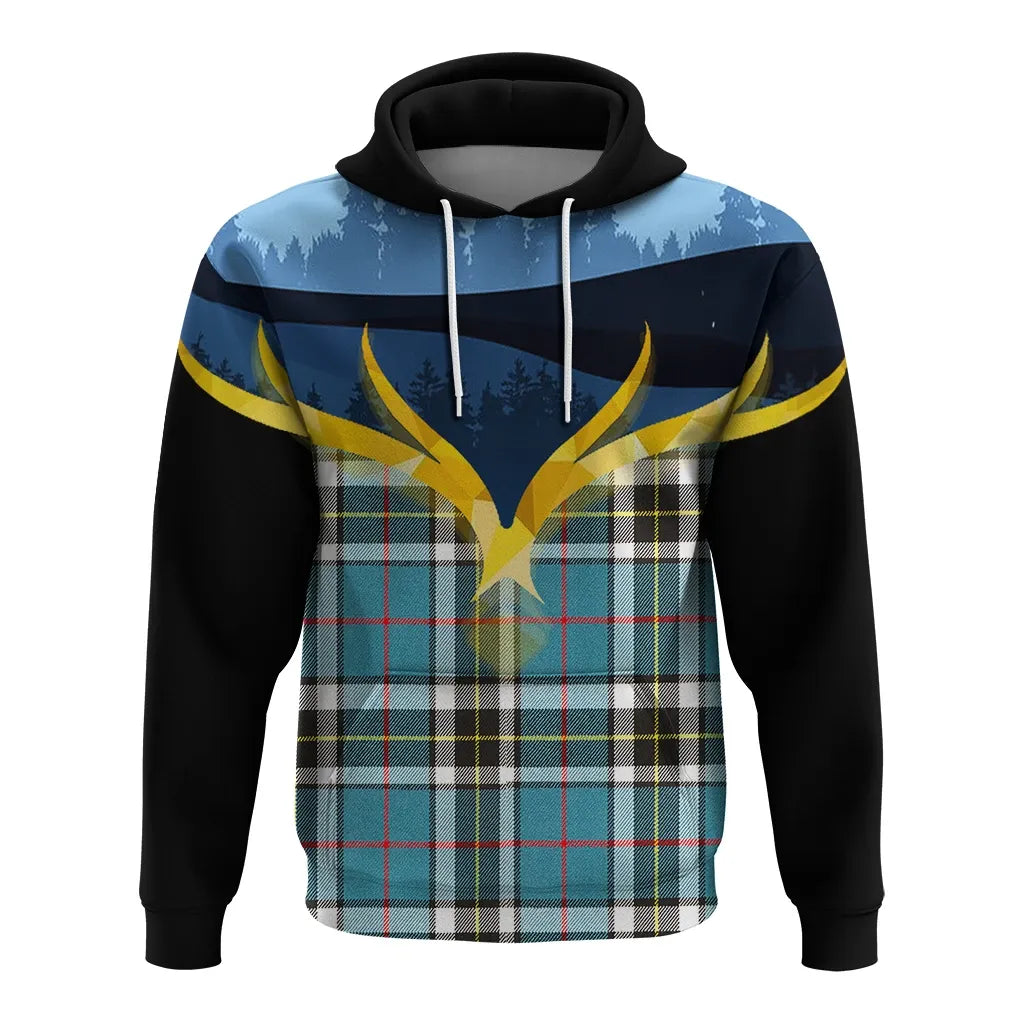 Printivon Thomson Clan Night Of Deer Hoodie