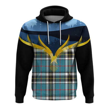 Printivon Thomson Clan Night Of Deer Hoodie