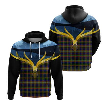 Printivon Clelland Modern Clan Night Of Deer Hoodie