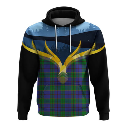 Printivon Strachan Clan Night Of Deer Hoodie