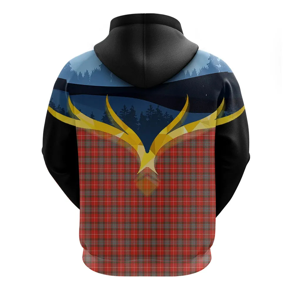 Printivon Fraser Weathered Clan Night Of Deer Hoodie