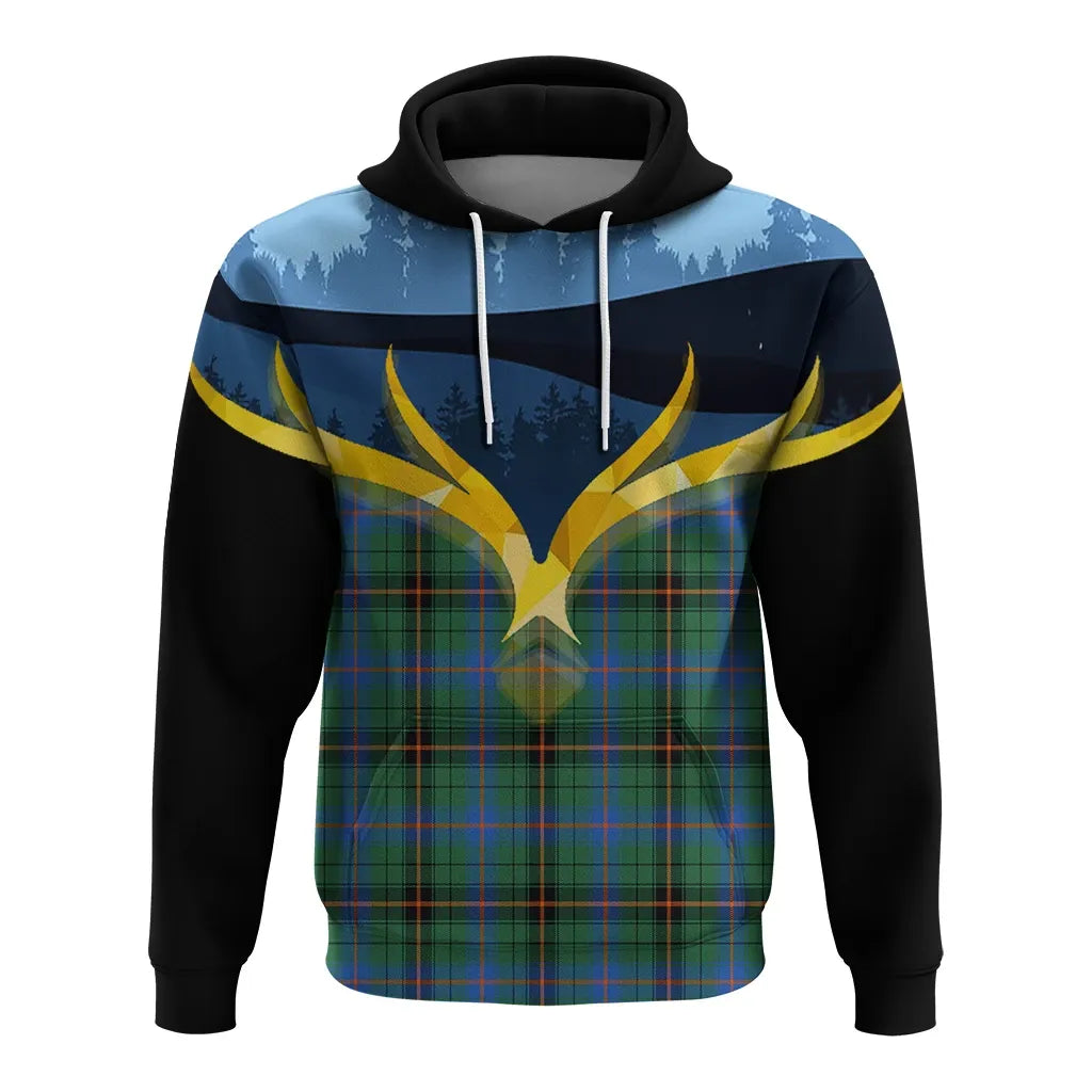 Printivon Davidson Ancient Clan Night Of Deer Hoodie
