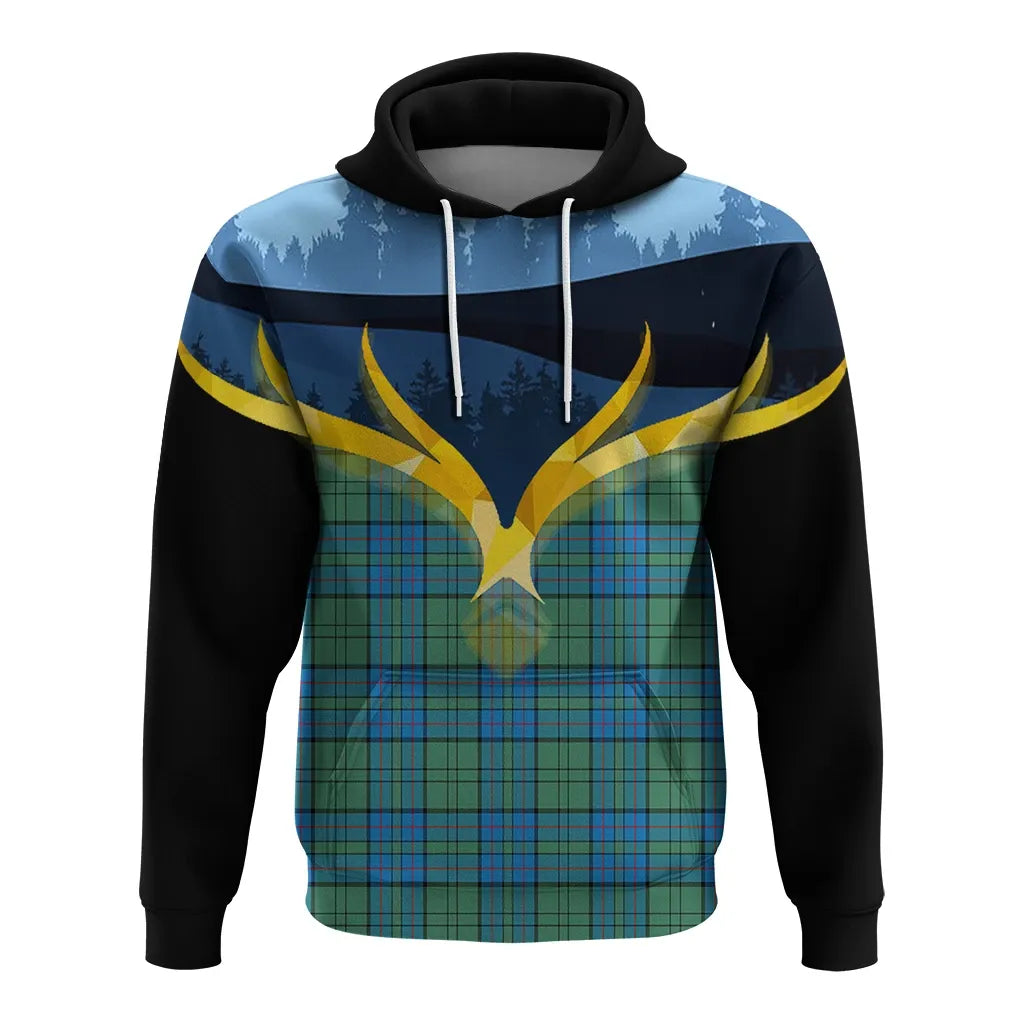 Printivon Lockhart Clan Night Of Deer Hoodie