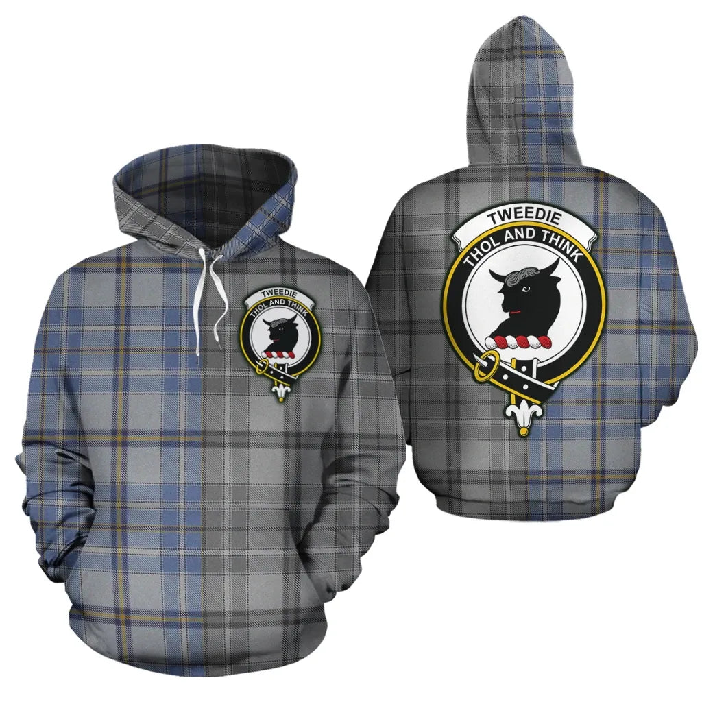 Printivon Tweedie Clan Half Of Me New Version Crest Tartan Hoodie