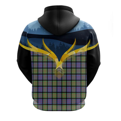 Printivon Macdonald Ancient Clan Night Of Deer Hoodie