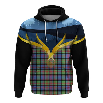 Printivon Macdonald Ancient Clan Night Of Deer Hoodie
