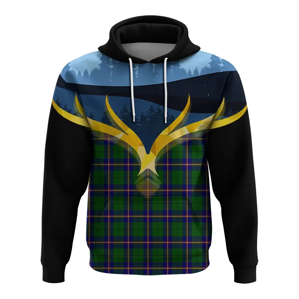 Printivon Carmichael Modern Clan Night Of Deer Hoodie