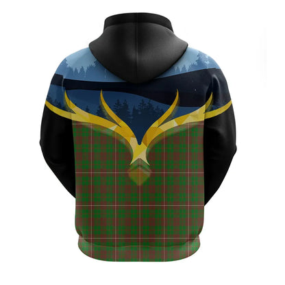 Printivon Mackinnon Hunting Modern Clan Night Of Deer Hoodie