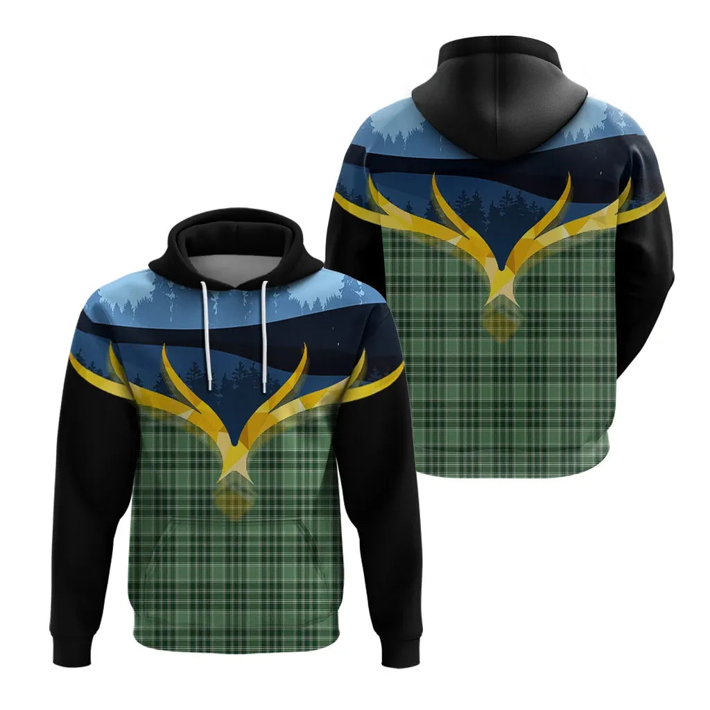 Printivon Macdonald Lord Of The Isles Hunting Clan Night Of Deer Hoodie