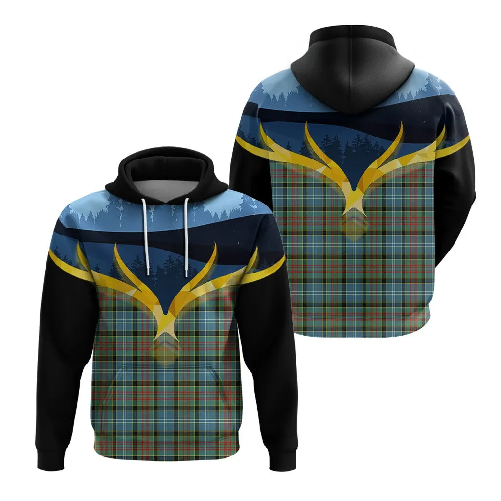 Printivon Paisley Clan Night Of Deer Hoodie