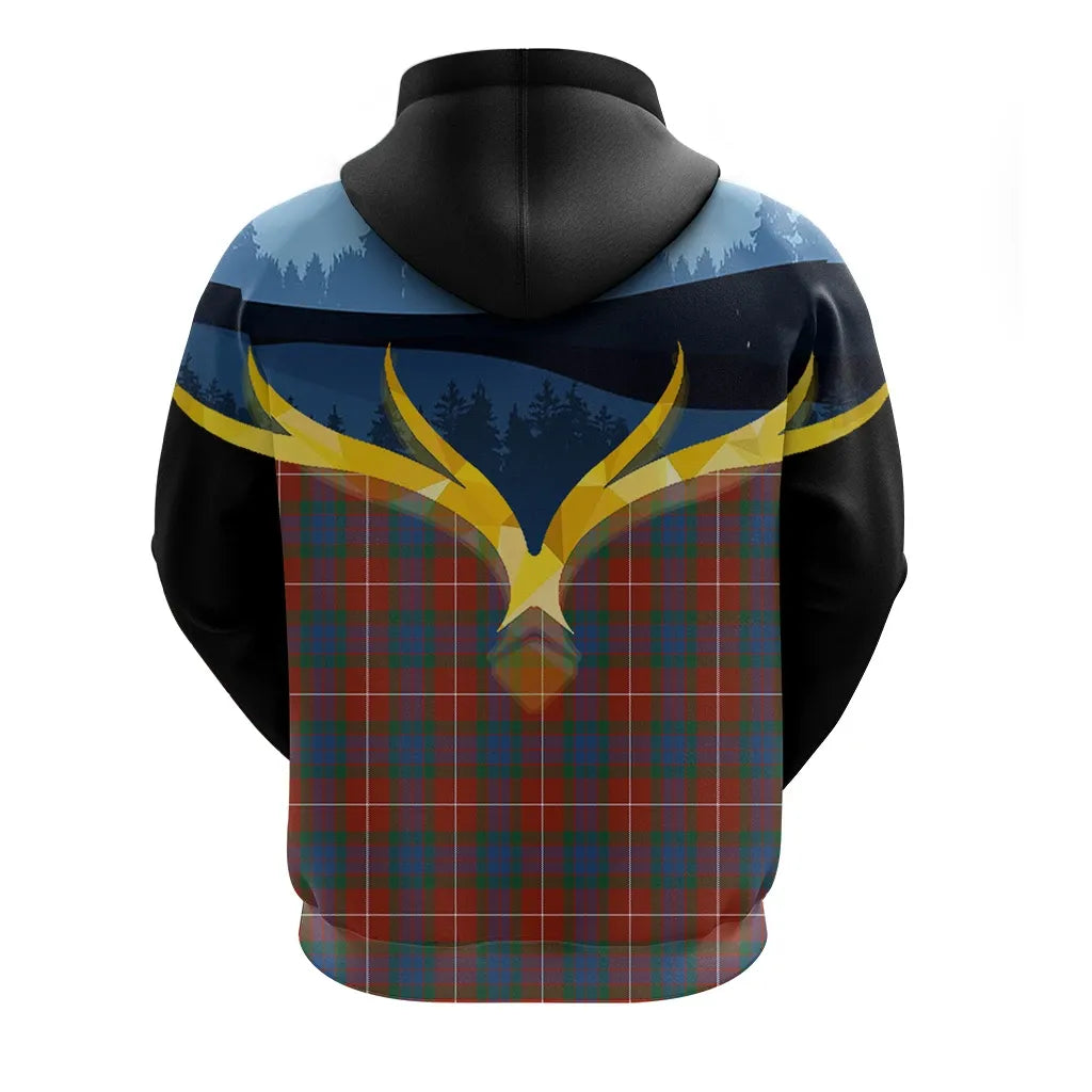 Printivon Fraser Ancient Clan Night Of Deer Hoodie