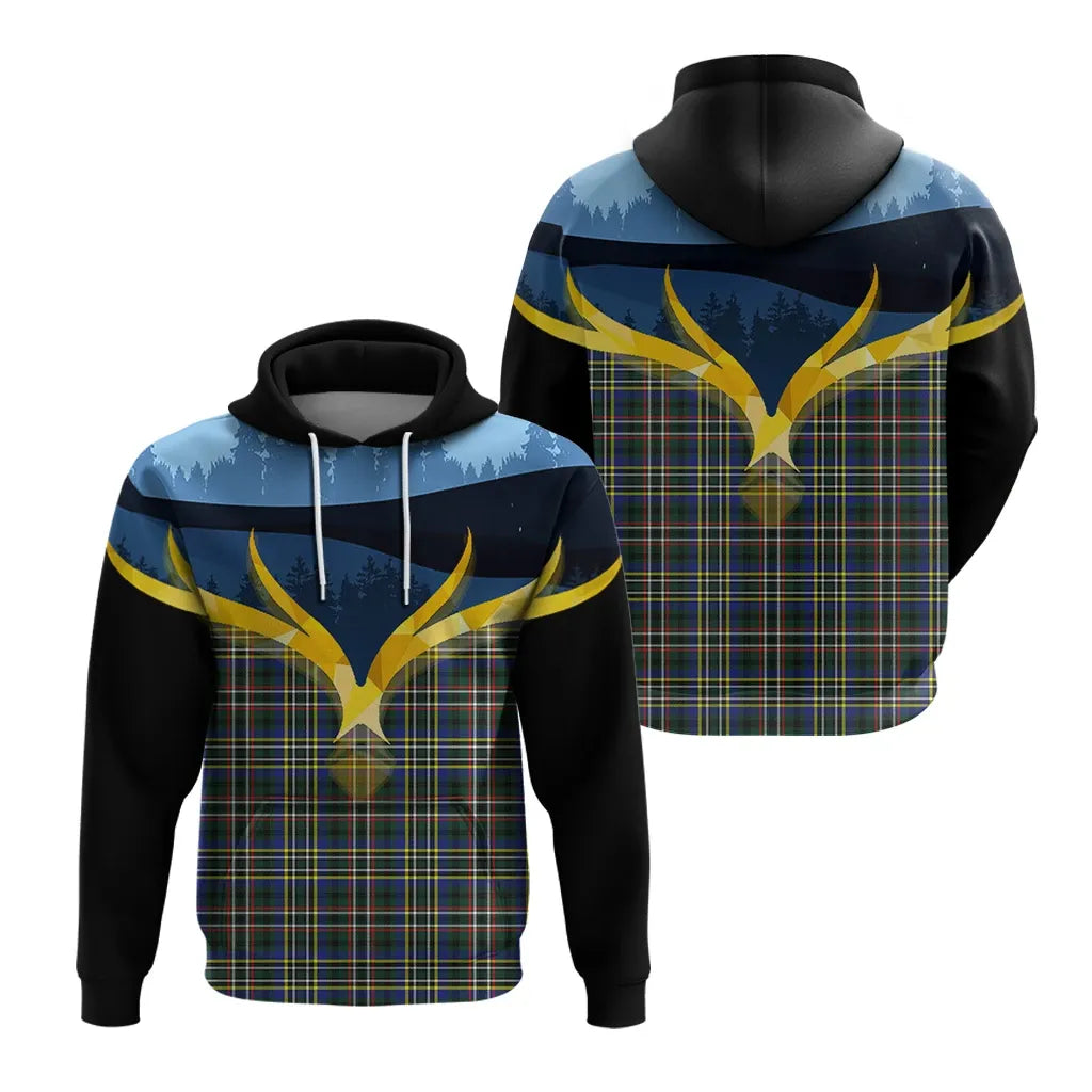 Printivon Scott Green Modern Clan Night Of Deer Hoodie