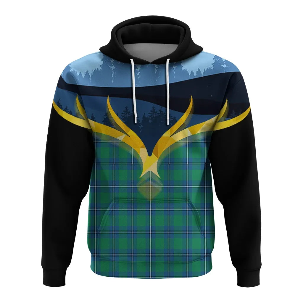 Printivon Irvine Ancient Clan Night Of Deer Hoodie