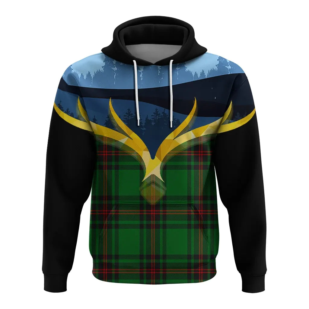 Printivon Kinnear Clan Night Of Deer Hoodie