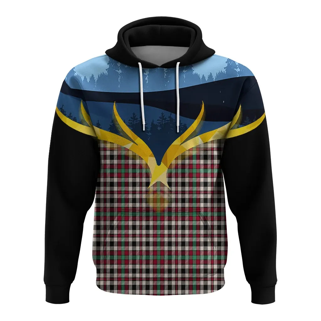 Printivon Borthwick Dress Ancient Clan Night Of Deer Hoodie