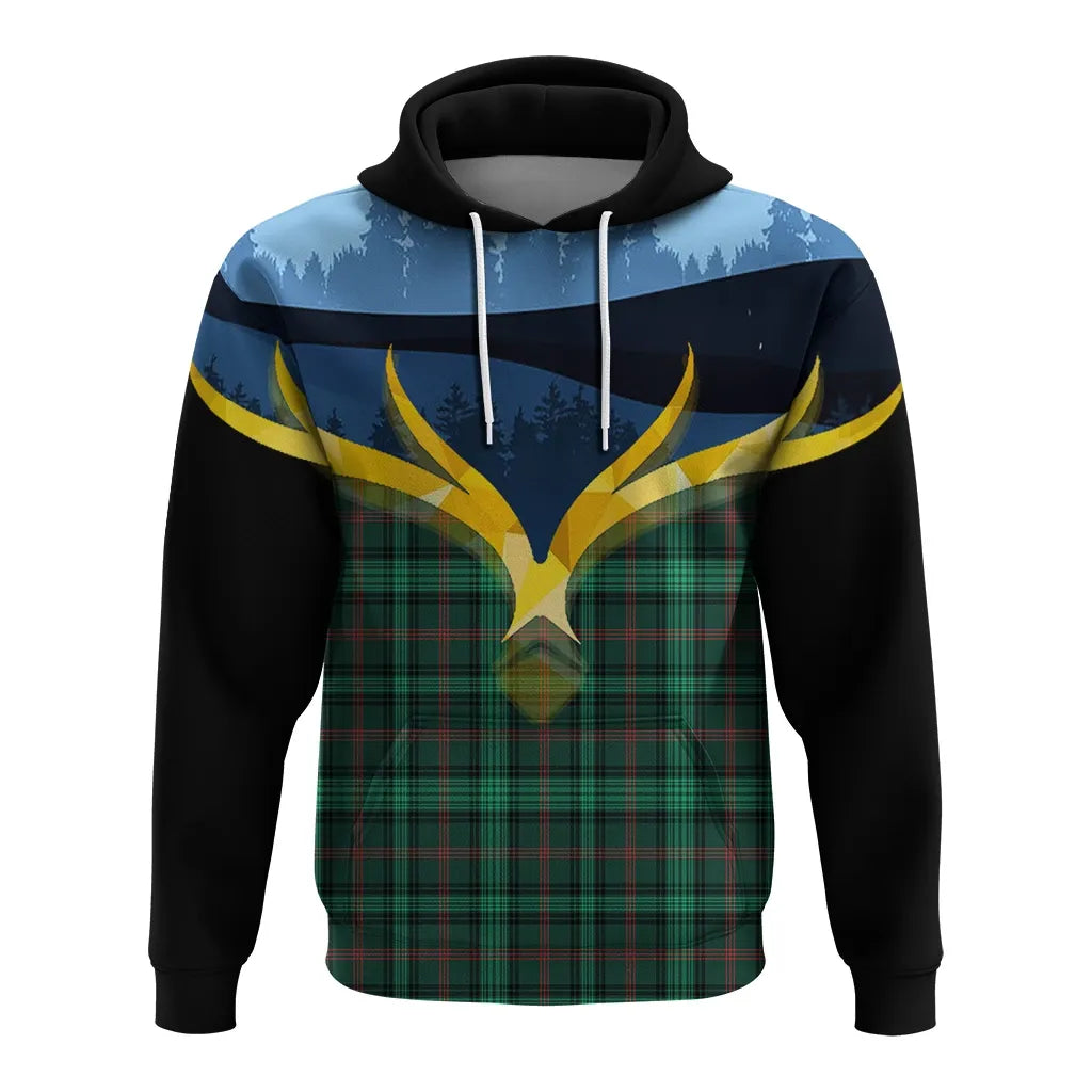Printivon Ross Hunting Modern Clan Night Of Deer Hoodie