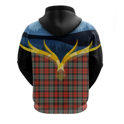 Printivon Maclachlan Weathered Clan Night Of Deer Hoodie
