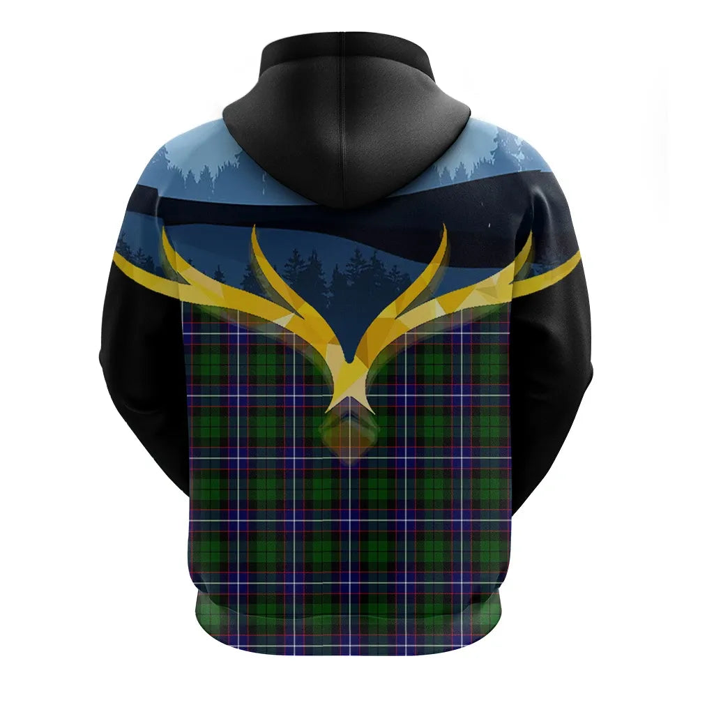 Printivon Russell Modern Clan Night Of Deer Hoodie