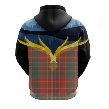 Printivon Macdougall Ancient Clan Night Of Deer Hoodie
